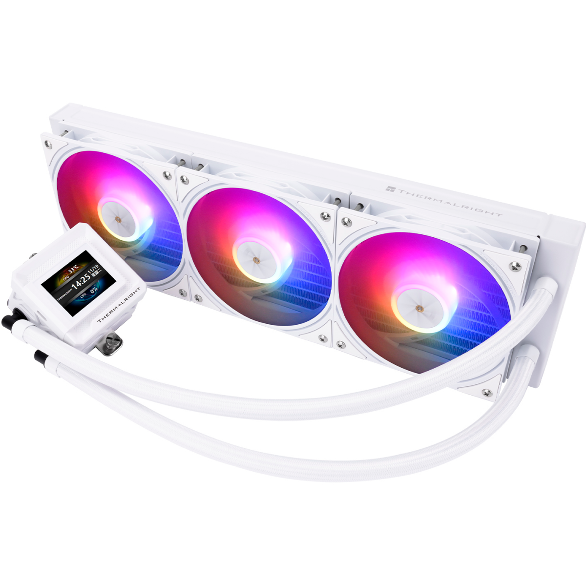 Система жидкостного охлаждения Thermalright Frozen Warframe 360 SE ARGB White - F-WFRAME-SE-360-ARGB-WH - фото 2
