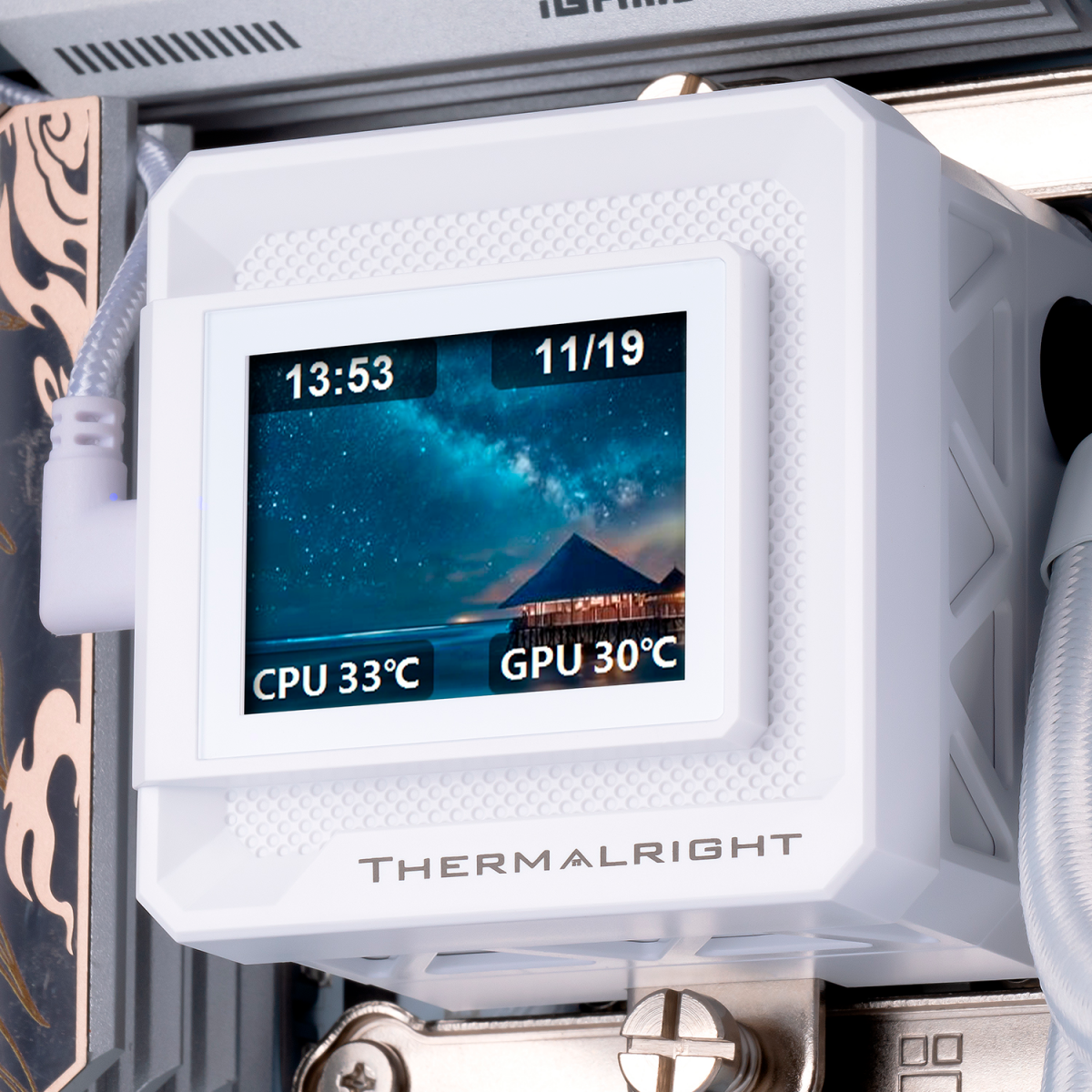 Система жидкостного охлаждения Thermalright Frozen Warframe 360 SE ARGB White - F-WFRAME-SE-360-ARGB-WH - фото 8