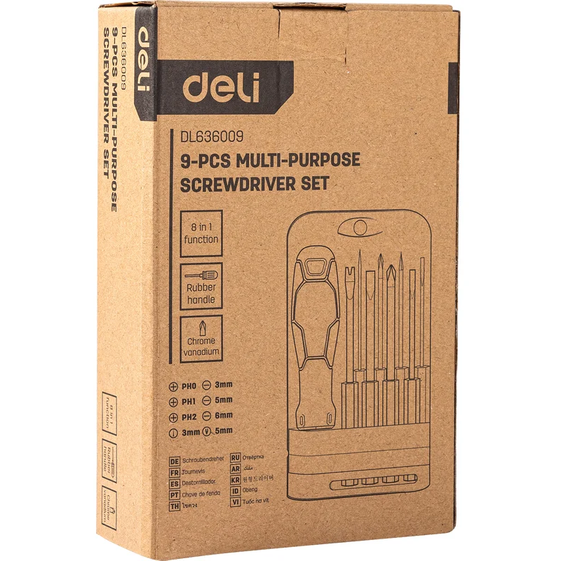 Отвёртка Deli 8-в-1 DL636009 - фото 5