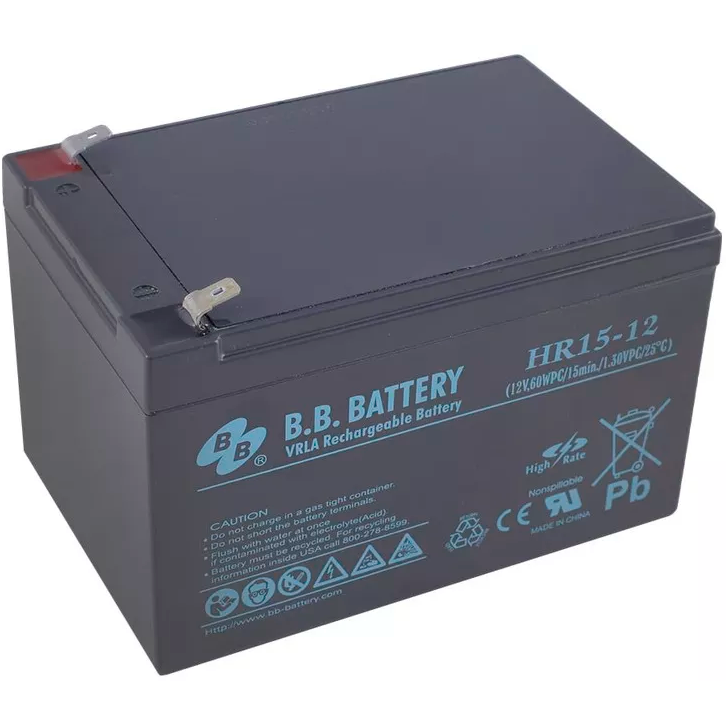 Аккумуляторная батарея B.B.Battery HR 15-12 - фото 4