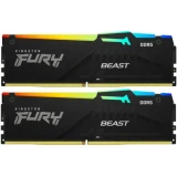 Оперативная память 64Gb DDR5 6000MHz Kingston Fury Beast Black RGB (KF560C30BBEAK2-64) (2x32Gb KIT)