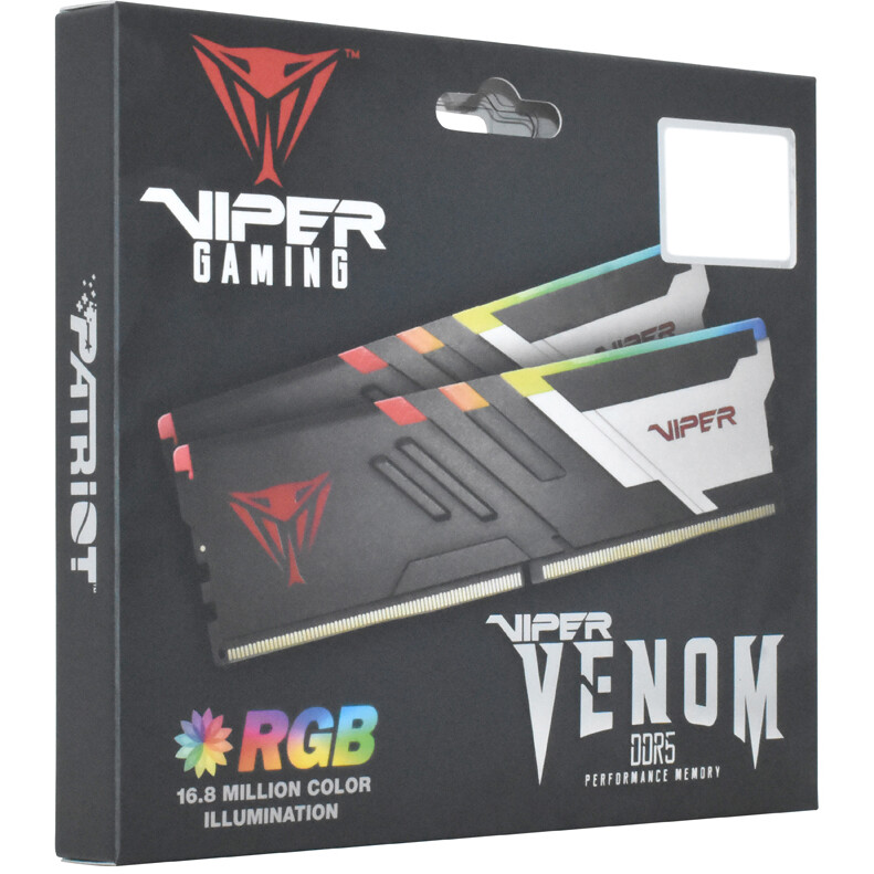 Оперативная память 64Gb DDR5 6000MHz Patriot Viper Venom RGB (PVVR564G600C30K) (2x32Gb KIT) - фото 7