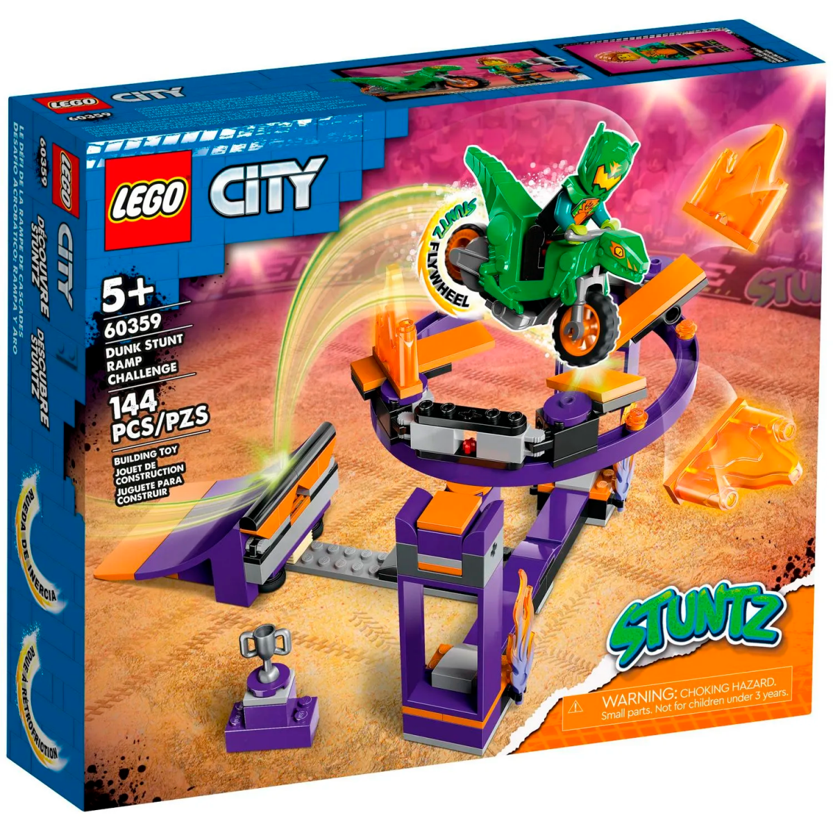 Конструктор LEGO City Dunk Stunt Ramp Challenge - 60359
