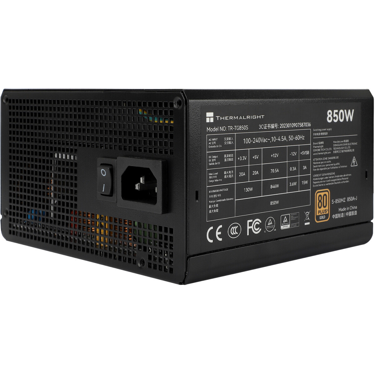 Блок питания 850W Thermalright TR-TG850S - TR-TG 850S