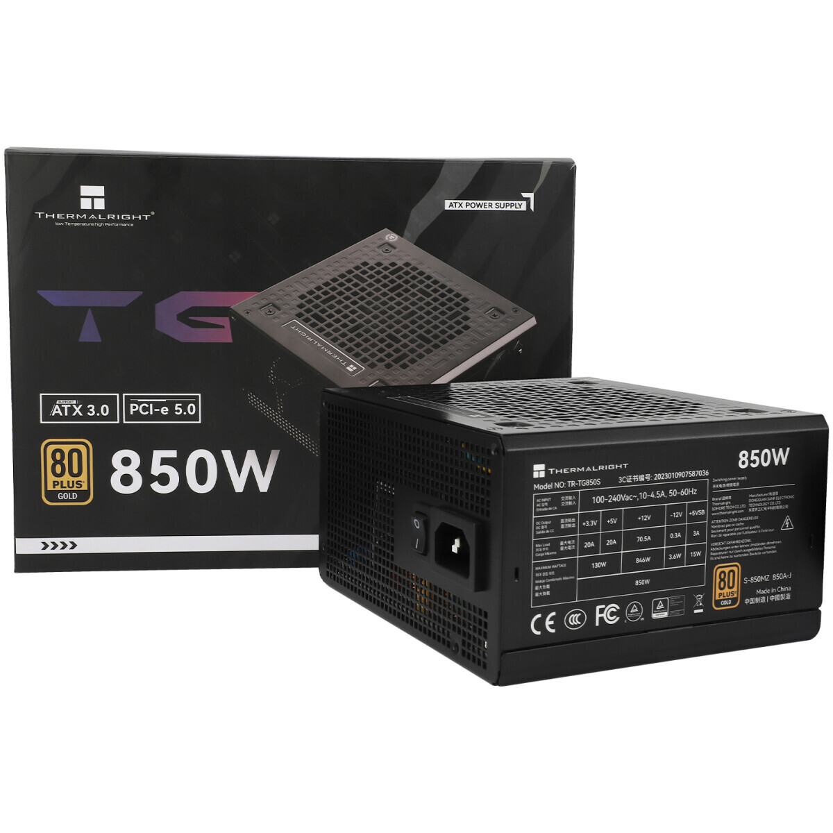 Блок питания 850W Thermalright TR-TG850S - TR-TG 850S - фото 5