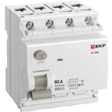 Выключатель дифференциального тока (УЗО) EKF E1046M80300
