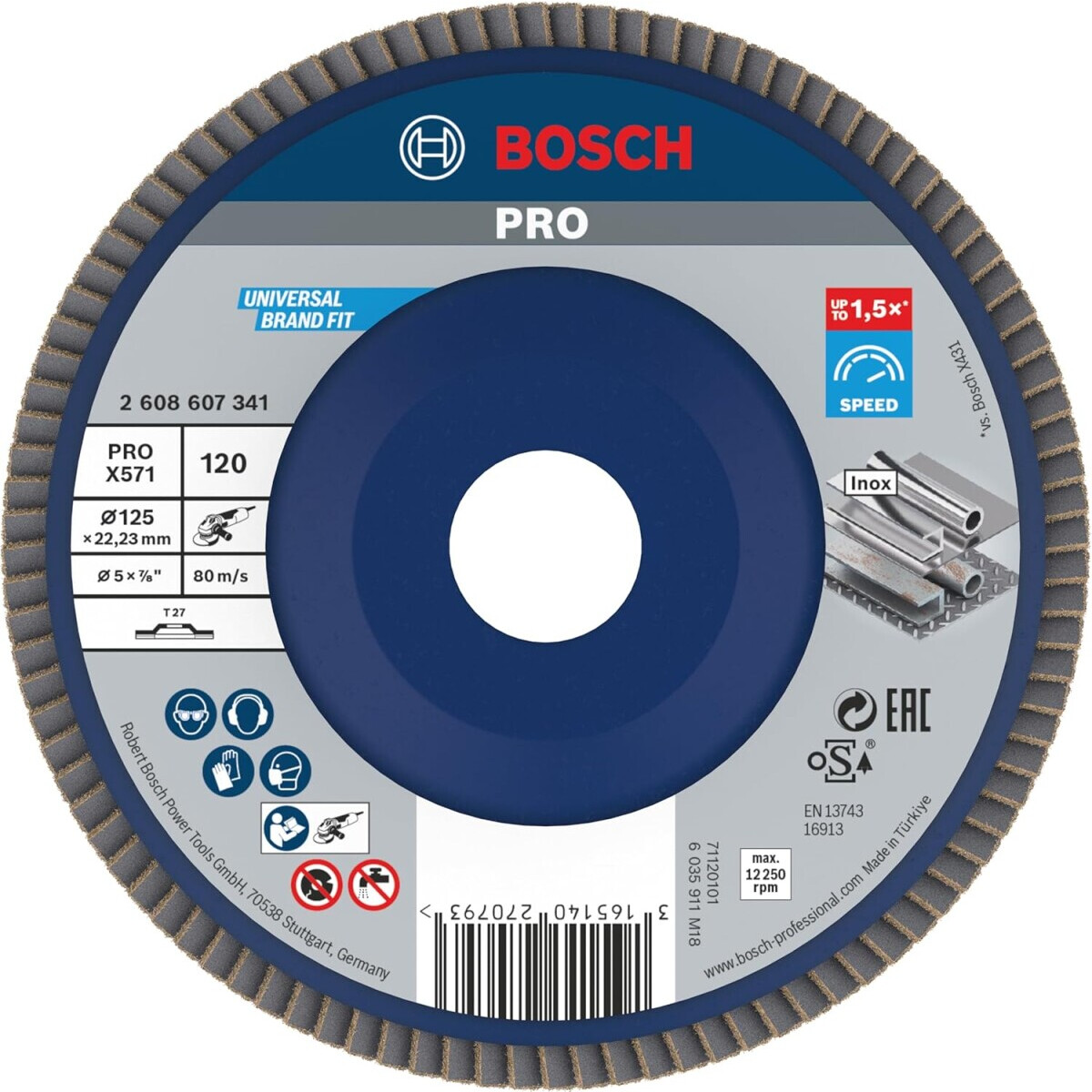 Диск лепестковый Bosch 2608607341