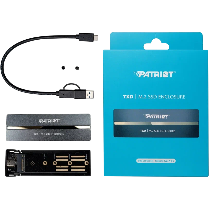 Внешний корпус для SSD M.2 PATRIOT TXD Silver - PV810UPNGM - фото 9