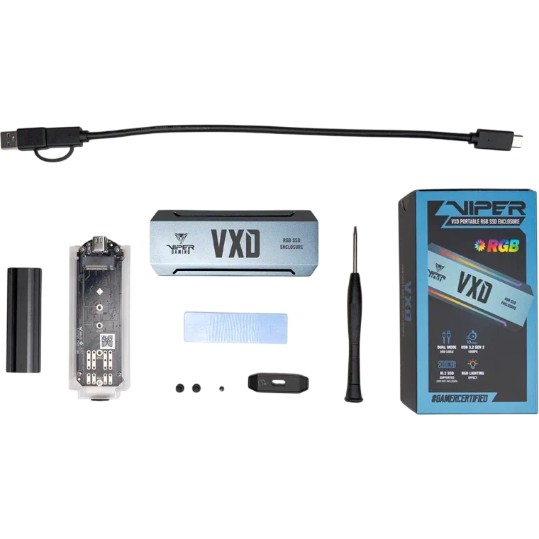 Внешний корпус для SSD M.2 PATRIOT VXD RGB - PV860UPRGM - фото 7