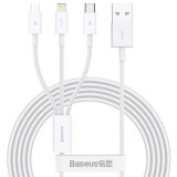 Кабель USB - microUSB/USB Type-C/Lightning, 0.5м, Baseus P10320105221-01