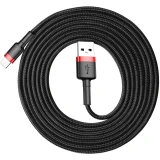 Кабель USB - Lightning, 2м, Baseus CALKLF-C19 Black/Red