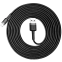 Кабель USB - Lightning, 3м, Baseus CALKLF-RG1 Black/Grey