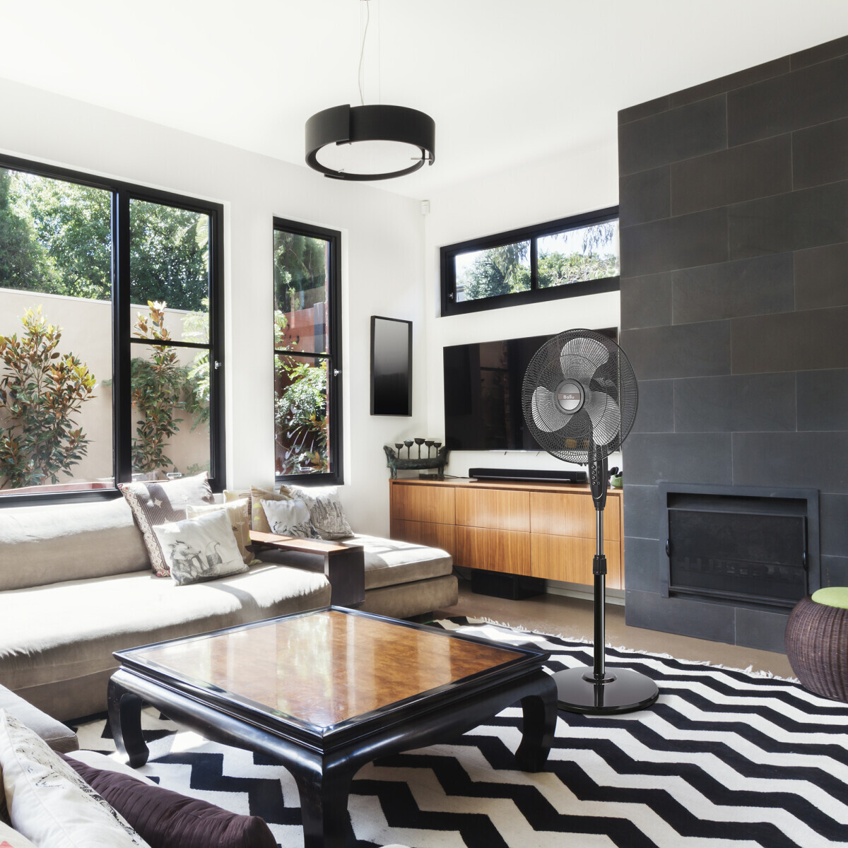 Напольный вентилятор Ballu BFF-815 Black - НС-1602070 - фото 6