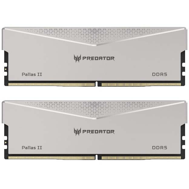 Оперативная память 32Gb DDR5 6000MHz Acer Predator Pallas II Silver (BL.9BWWR.651) (2x16Gb KIT)