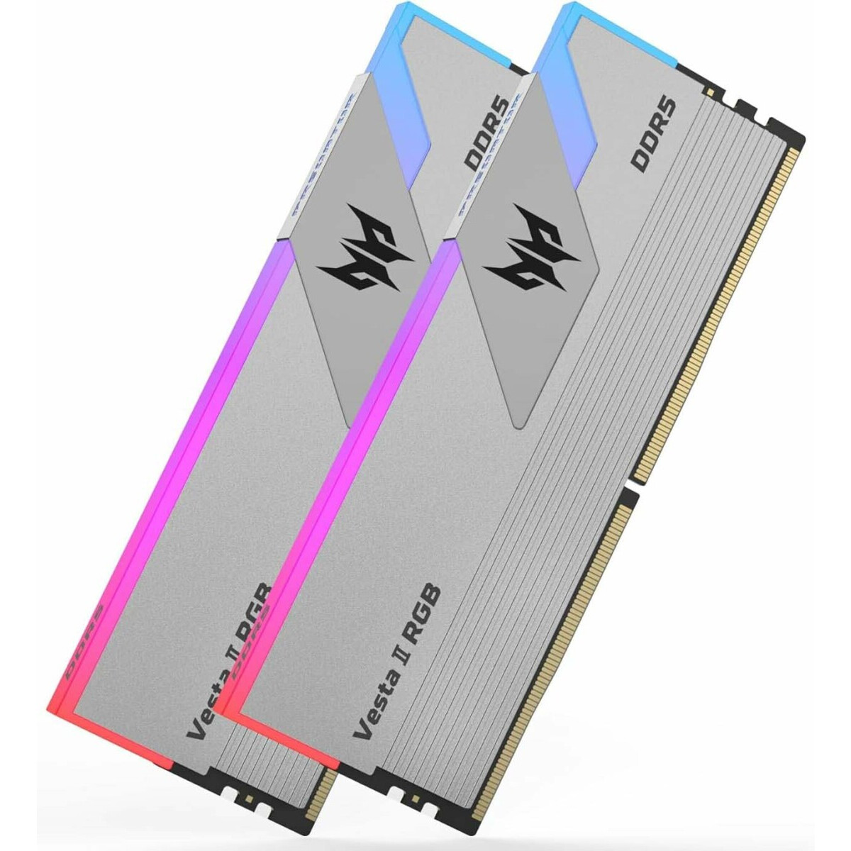 Оперативная память 64Gb DDR5 6000MHz Acer Predator Vesta II RGB Silver (BL.9BWWR.371) (2x32Gb KIT) - фото 2
