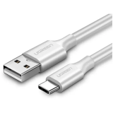 Кабель USB - USB Type-C, 0.25м, UGREEN US287 White (60119)