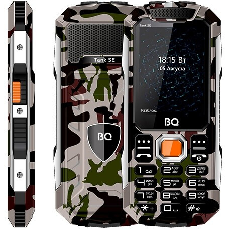 Телефон BQ BQ-2432 Tank SE Green