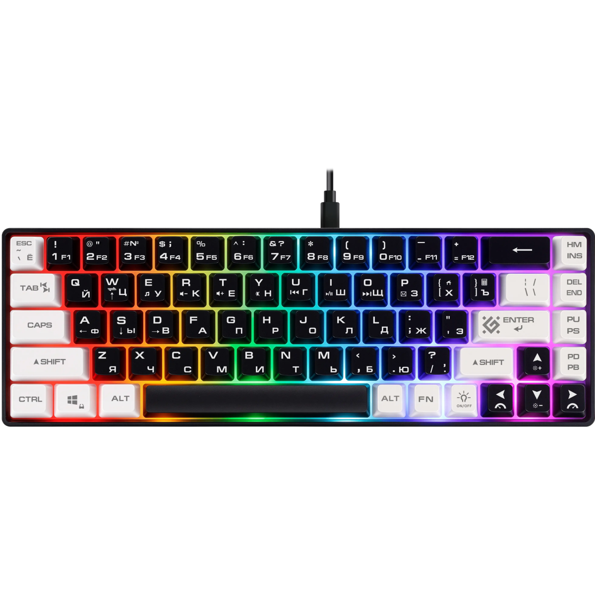 Клавиатура Defender Aris GK-349 Black/White (45344)