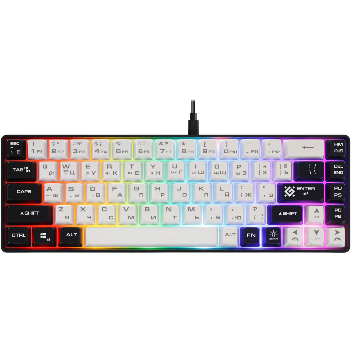 Клавиатура Defender Aris GK-349 White/Black (45349)