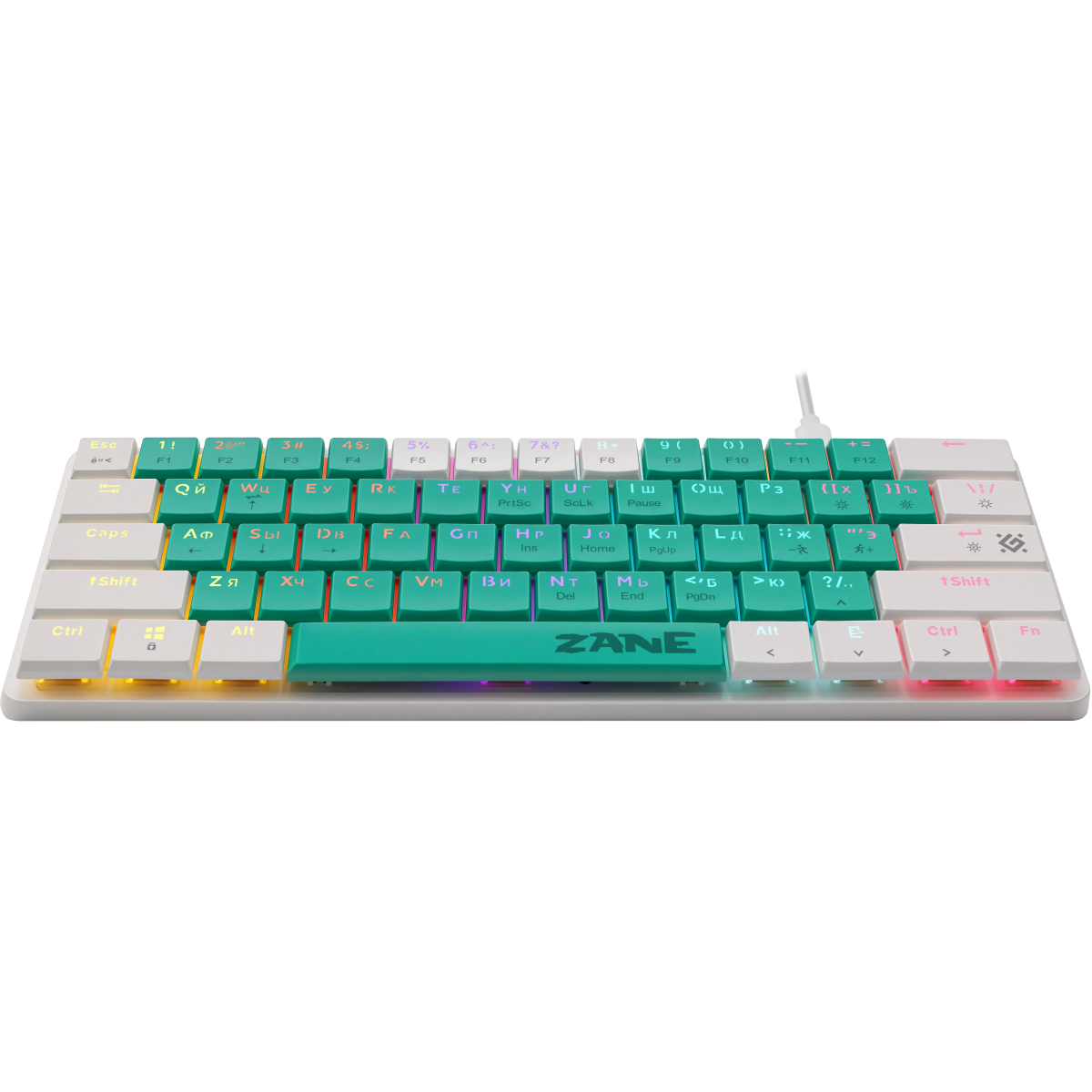 Клавиатура Defender Zane GK-089 Green/White (45087) - фото 4