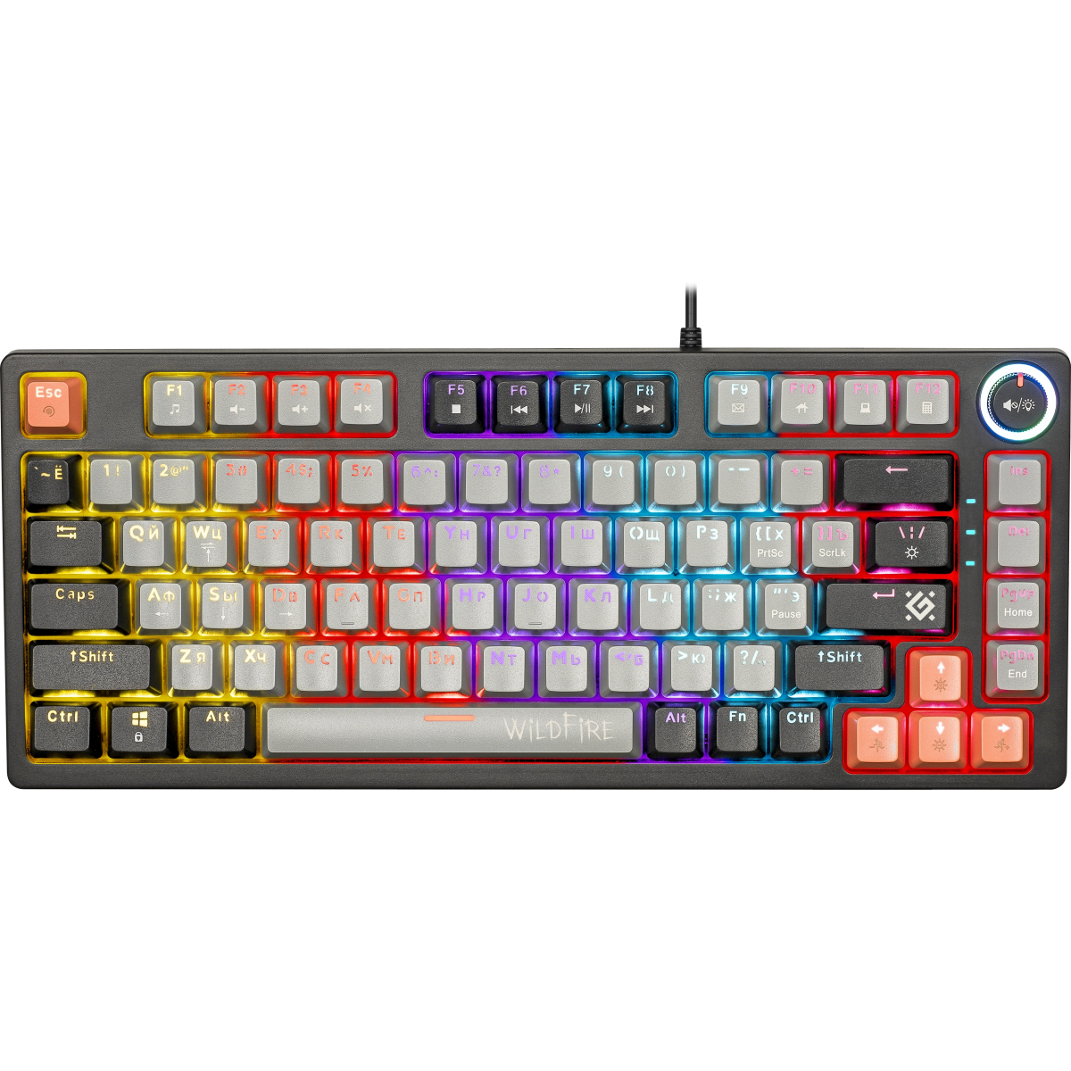 Клавиатура Defender Wildfire GK-213 Grey/Black (45214)