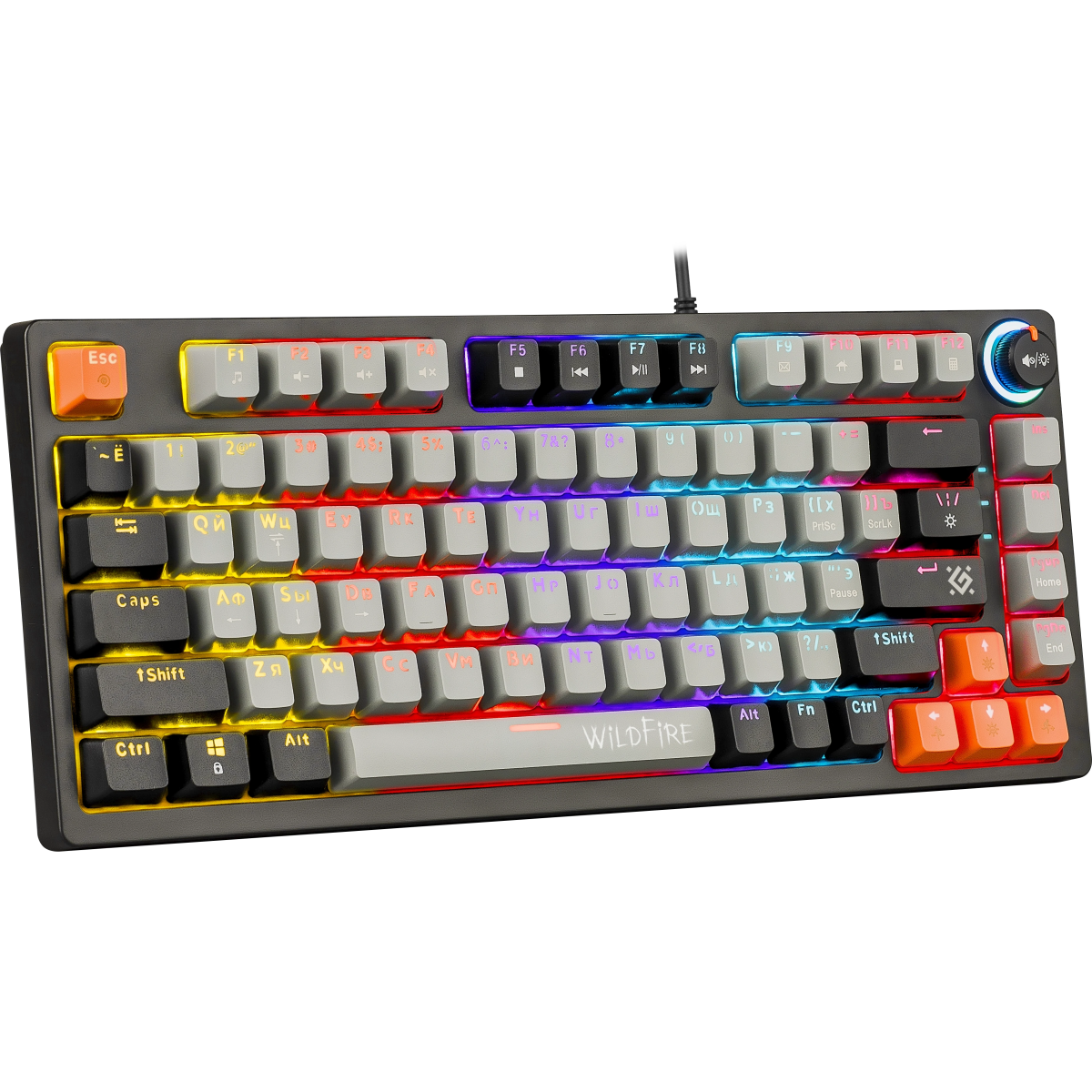 Клавиатура Defender Wildfire GK-213 Grey/Black (45214) - фото 2