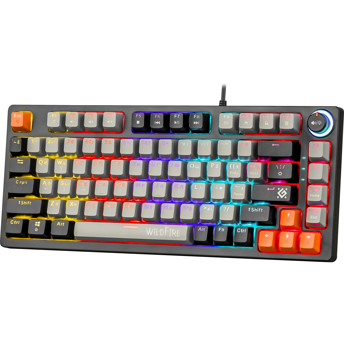 Клавиатура Defender Wildfire GK-213 Grey/Black (45214) - фото 3