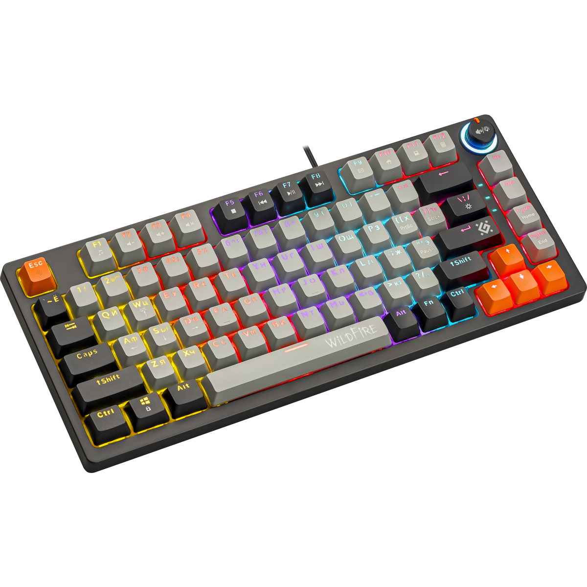 Клавиатура Defender Wildfire GK-213 Grey/Black (45214) - фото 4
