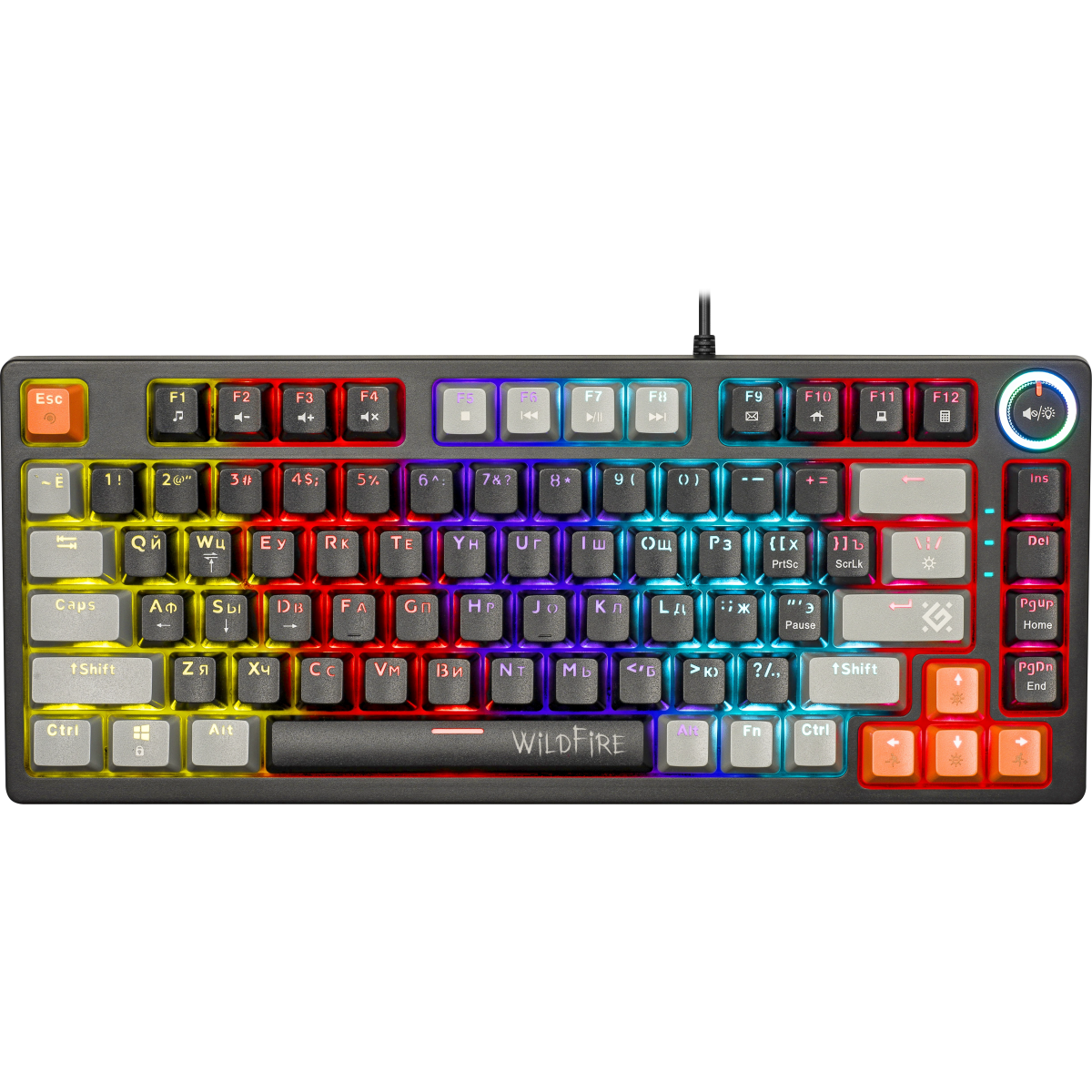 Клавиатура Defender Wildfire GK-213 Black/Grey (45213)