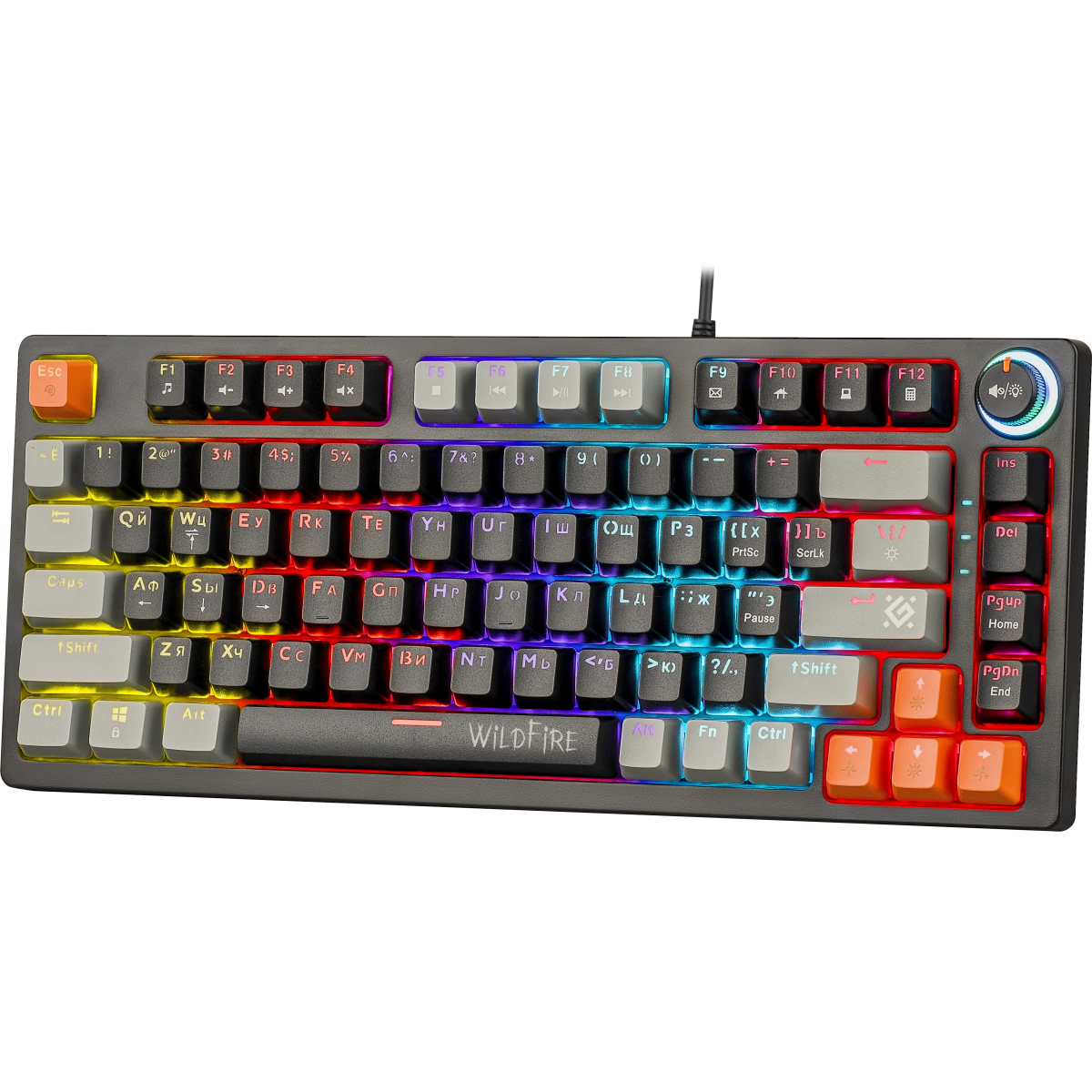 Клавиатура Defender Wildfire GK-213 Black/Grey (45213) - фото 3