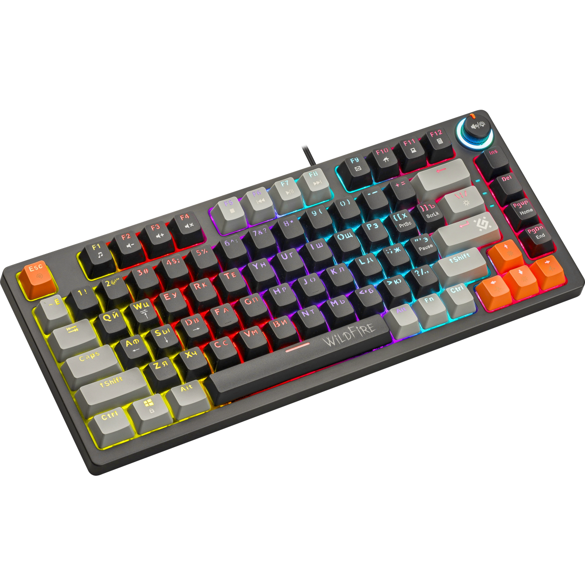 Клавиатура Defender Wildfire GK-213 Black/Grey (45213) - фото 4