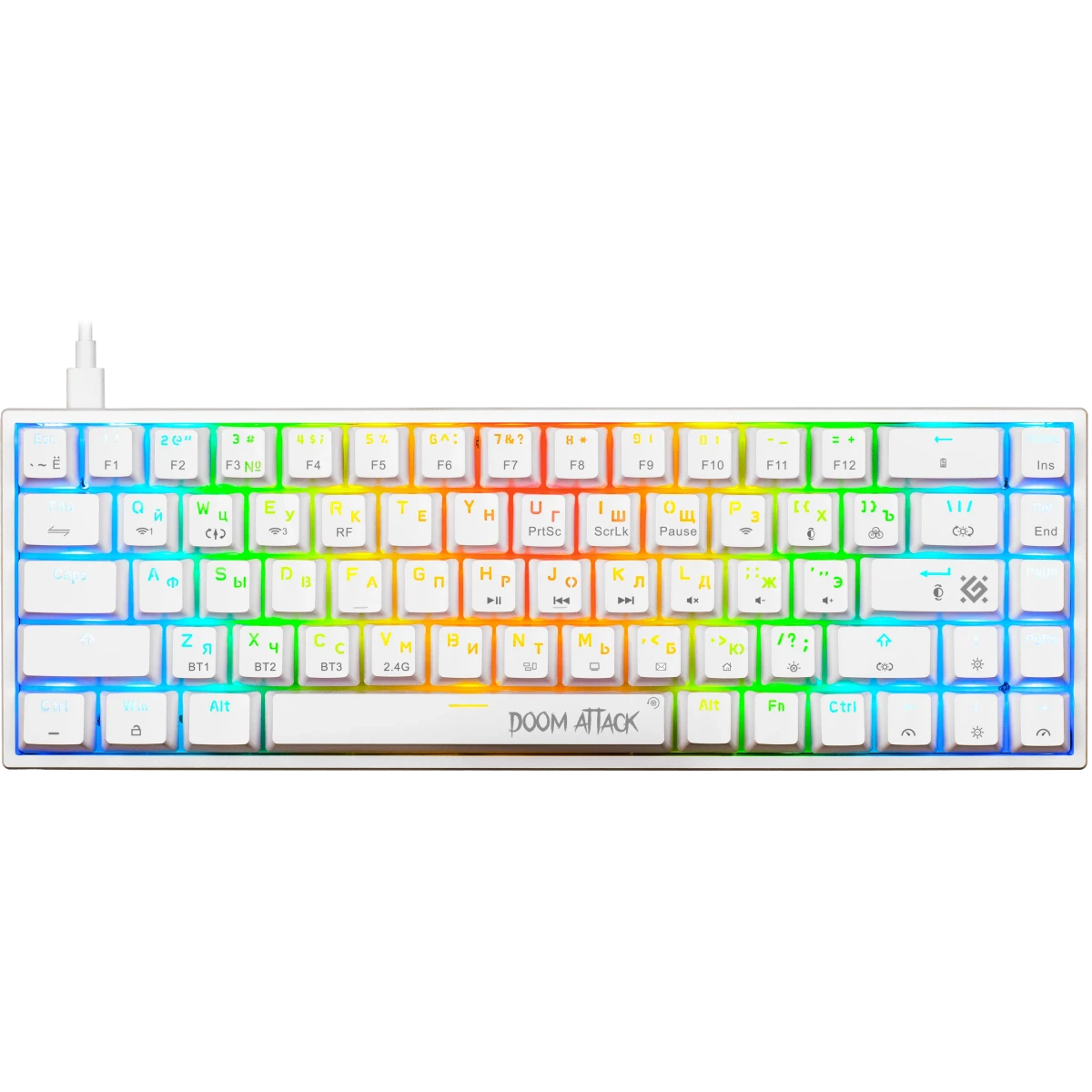 Клавиатура Defender Doom Attack GK-215 White (45215)