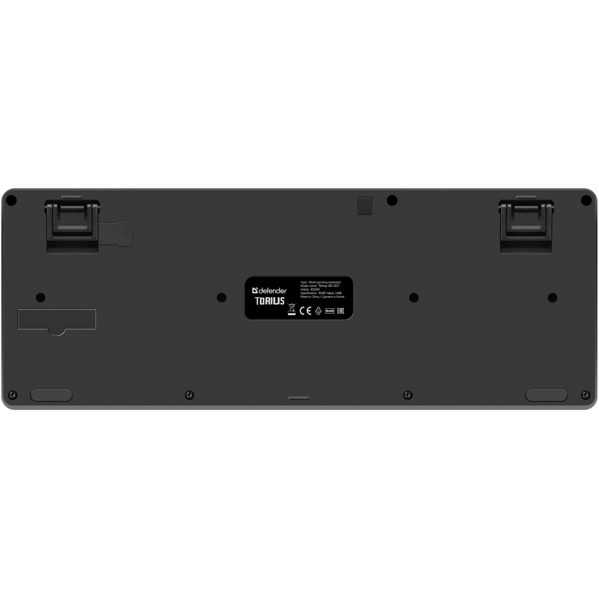 Клавиатура Defender Torius GK-207 Black (45209) - фото 5