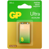 Батарейка GP Ultra G-Tech (9V, 1 шт.) (1604AUA21-5CRSBC1)
