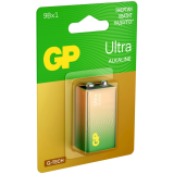 Батарейка GP Ultra G-Tech (9V, 1 шт.) (1604AUA21-5CRSBC1)