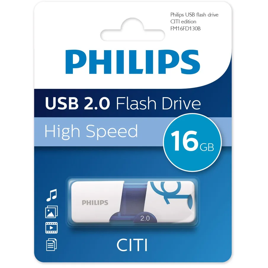 USB Flash накопитель 16Gb Philips CITI2.0 - FM16FD130B/97