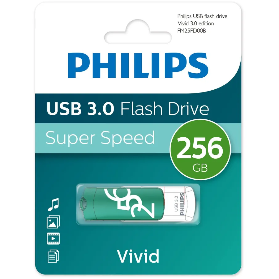 USB Flash накопитель 256Gb Philips VIVID3.0 - FM25FD00B/97