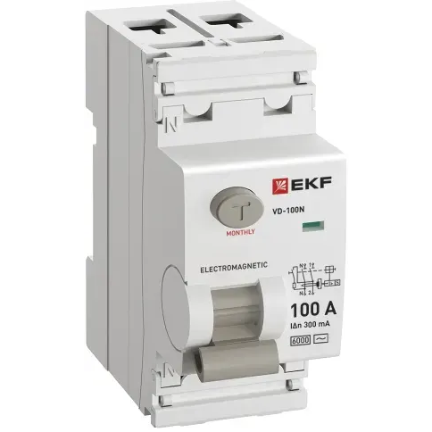 Выключатель дифференциального тока (УЗО) EKF E1026M100300 - фото 3