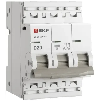 Автоматический выключатель EKF M63MA6320D - фото 2