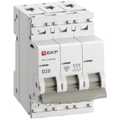 Автоматический выключатель EKF M63MA6320D - фото 3