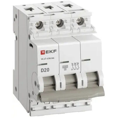 Автоматический выключатель EKF M63MA6320D - фото 4