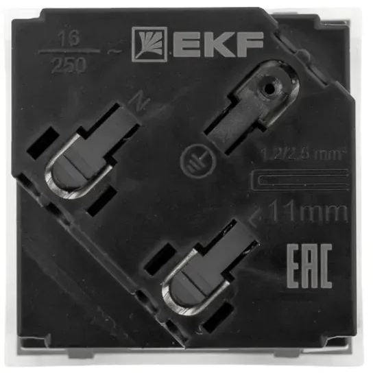 Электрическая розетка EKF E2MR16-028-10-45-SL - фото 4