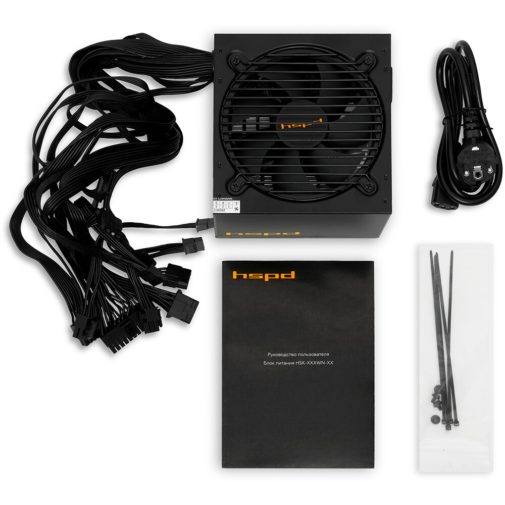 Блок питания 700W HSPD HSK-700WN-BK - фото 4