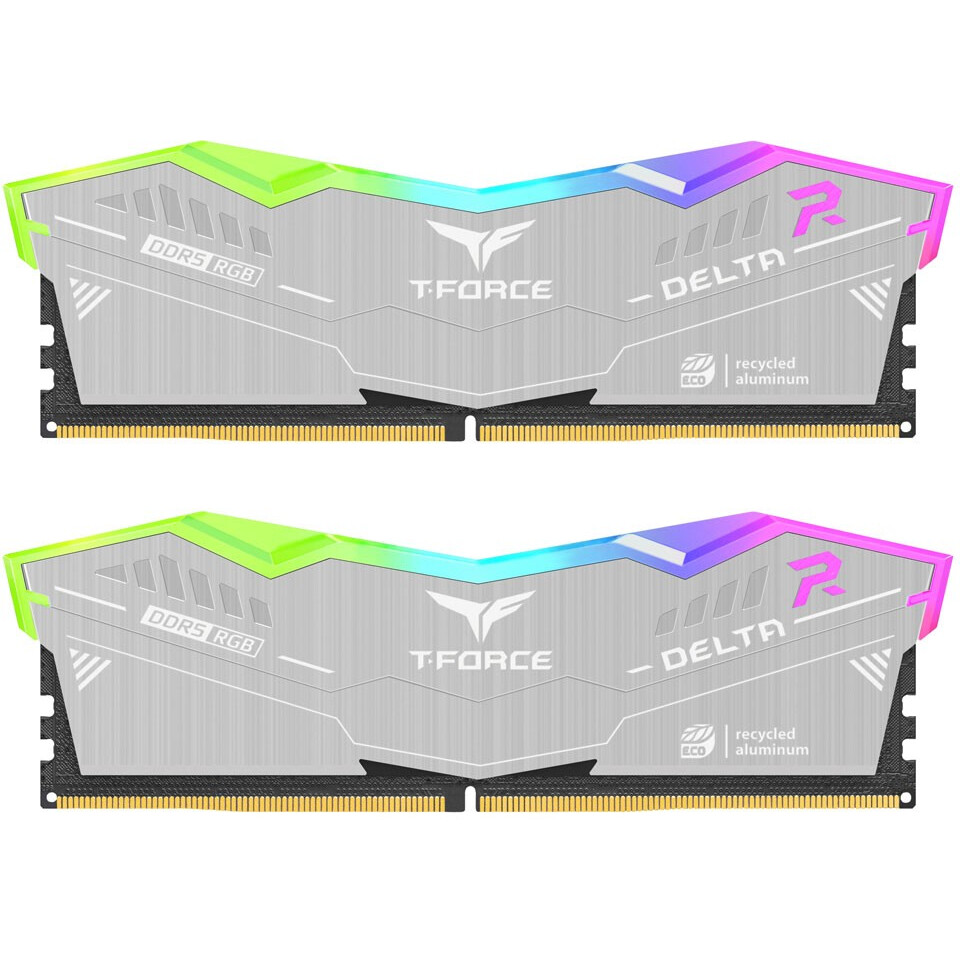 Оперативная память 64GB DDR5 6000MHz Team T-Force Delta RGB ECO (FF2D564G6000HC38JDC01) (2x32GB KIT)