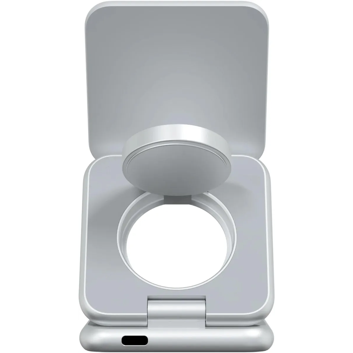 Беспроводное зарядное устройство Magssory Fold Pro Silver - WCH063S - фото 4