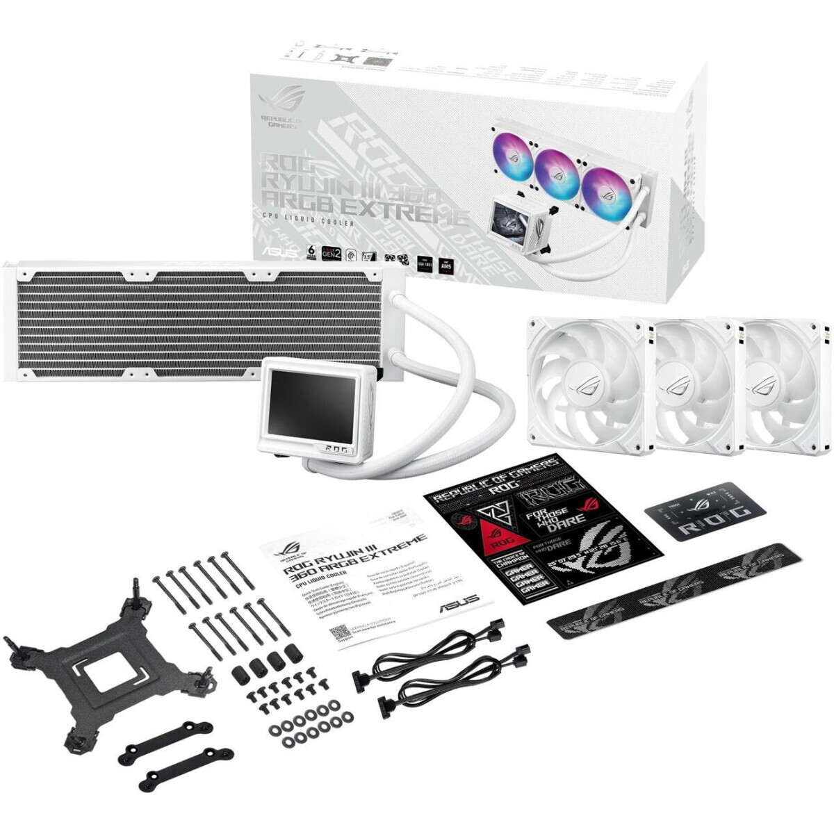 Система жидкостного охлаждения ASUS ROG RYUJIN III 360 ARGB EXTREME White Edition - 90RC0132-M0EAY0 - фото 12