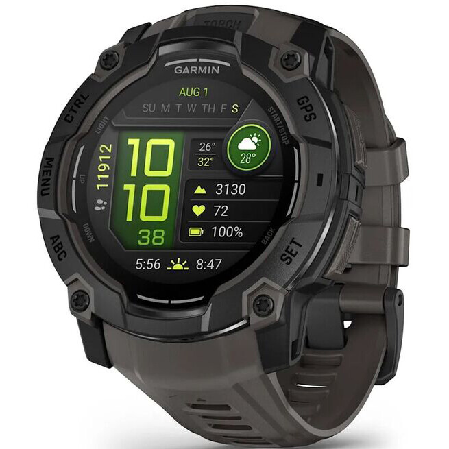 Умные часы Garmin Instinct 3 50mm AMOLED Black - 010-03020-00