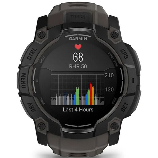 Умные часы Garmin Instinct 3 50mm AMOLED Black - 010-03020-00 - фото 10