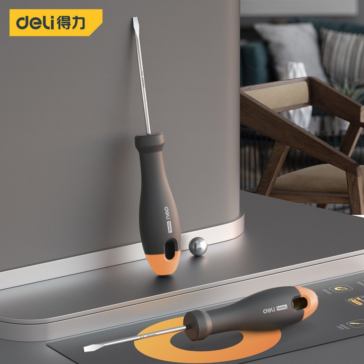 Отвёртка Deli HT1103C Home Series Gray - фото 2