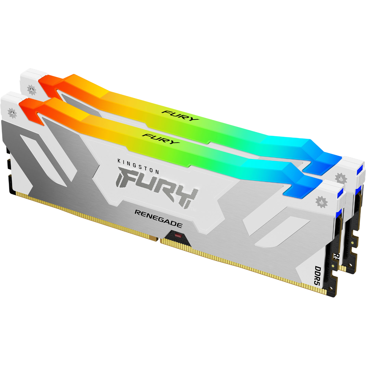 Оперативная память 32Gb DDR5 7600MHz Kingston Fury Renegade White RGB (KF576C38RWAK2-32) (2x16Gb KIT) - фото 3